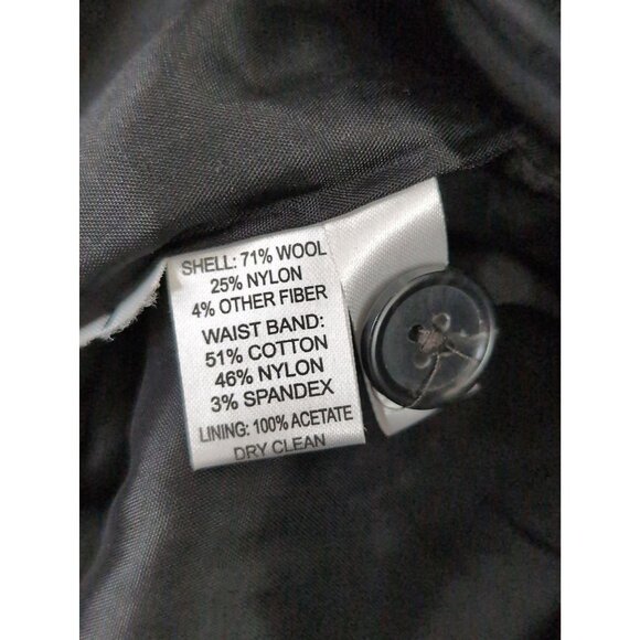 Ann Taylor LOFT Tweed Mini Skirt Womens 14 Black White Wool Blend Office Career - Picture 6 of 7